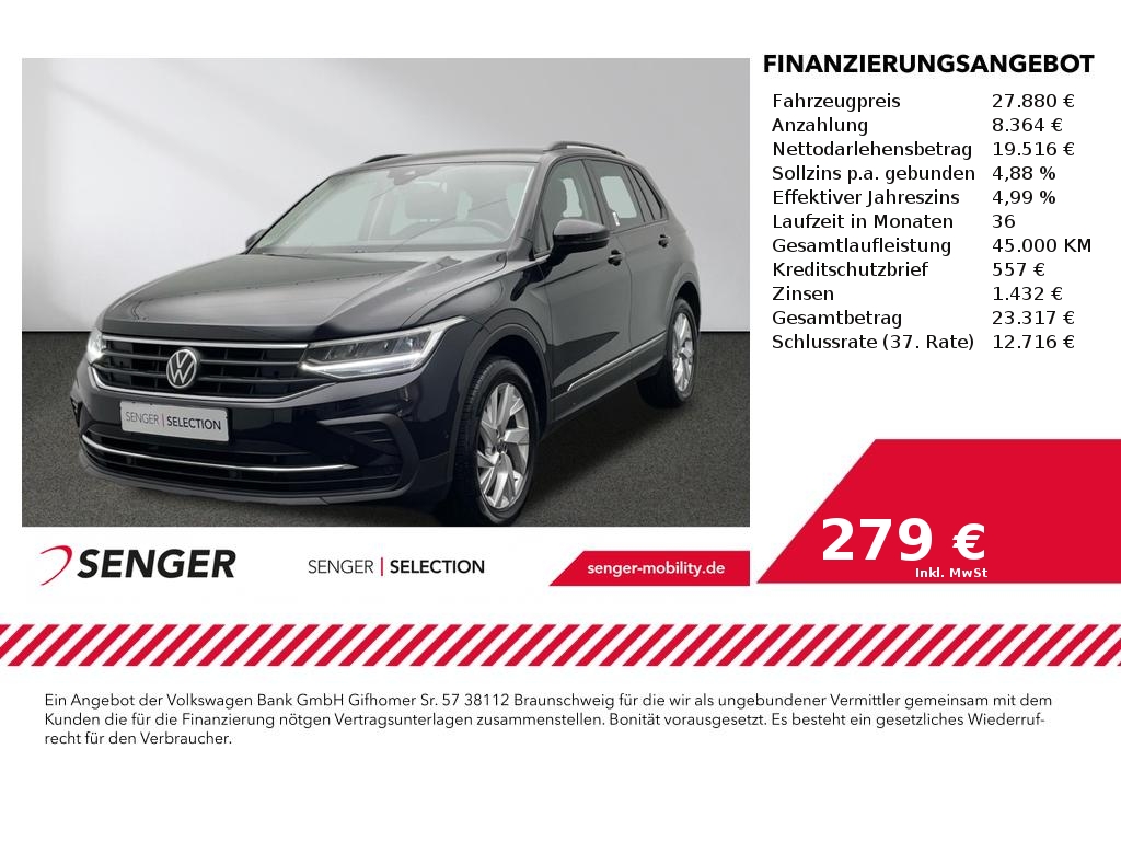 VW Tiguan Life 2.0 TDI DSG 4Motion CarPlay LED AHK 