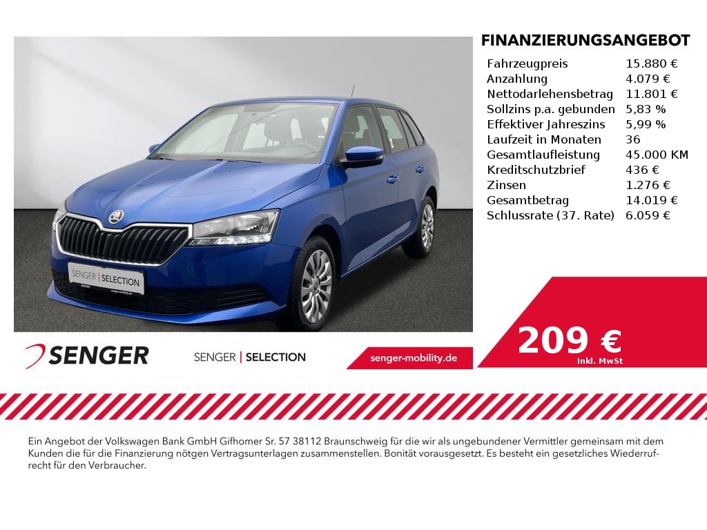 Skoda Fabia Cool Plus 1.0TSI Komfort Sitze Sound-Paket 