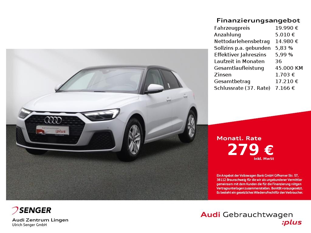 Audi A1 Sportback 25 TFSI MMI LED Audi Phone Box 