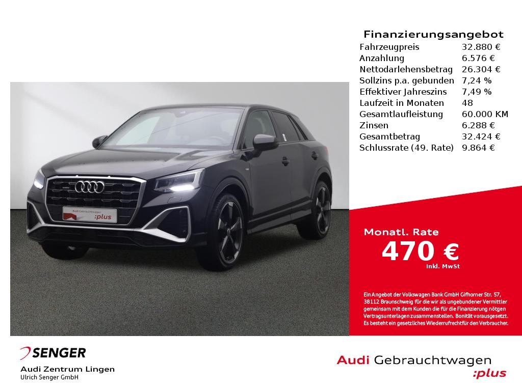 Audi Q2 S line 40 TFSI quattro Sitzh. MMI LED Kamera 