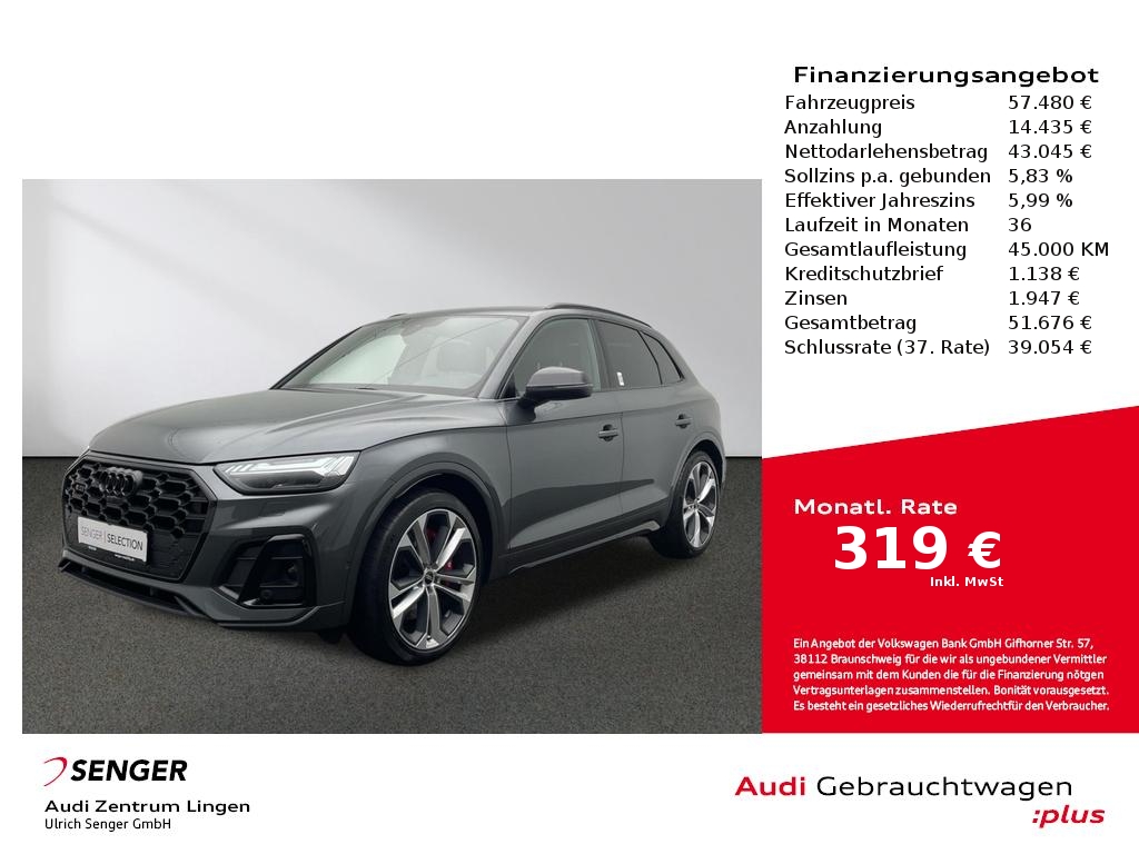 Audi SQ5 3.0 TDI quattro Sitzheizung Matrix B&O AHK 