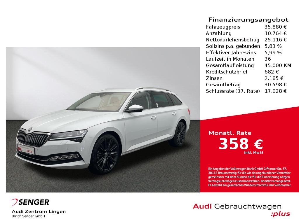 Skoda Superb Combi 2.0 TDI DSG CarPlay LED Kamera 