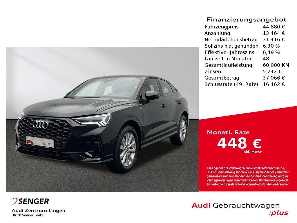 Audi Q3 Sportback S line 35 TFSI S tronic MMI LED AHK 