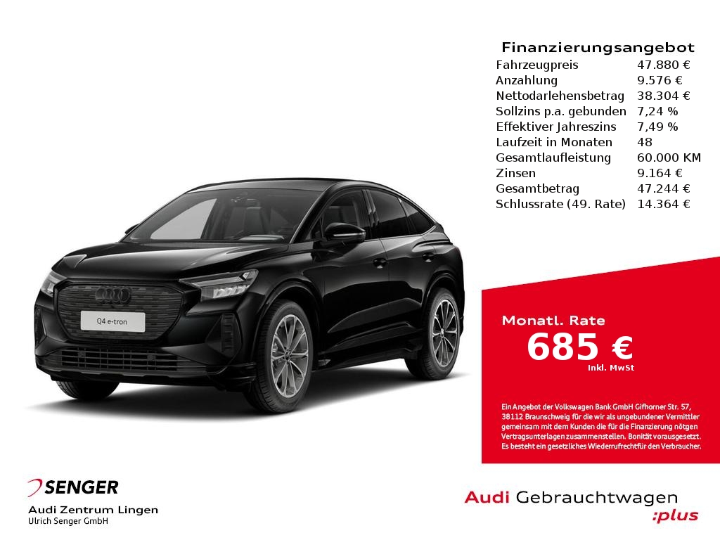 Audi Q4 e-tron Sportback 40 MMI LED AHK 