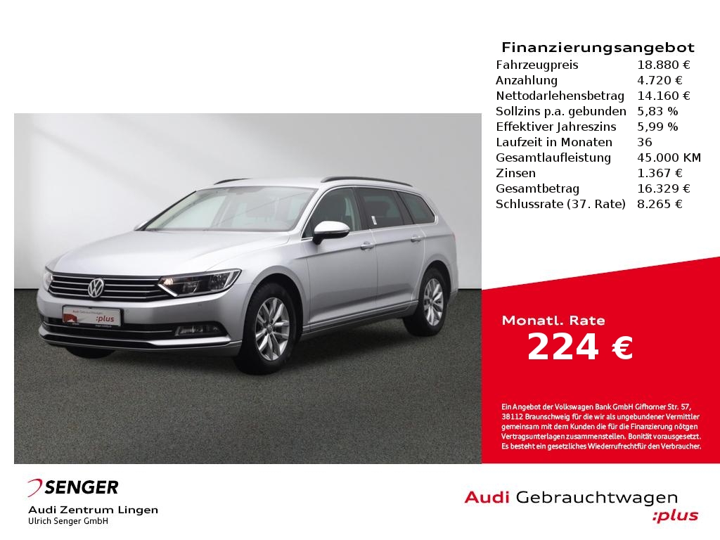 VW Passat Variant Comfortline 2.0 l TDI Navi AHK 