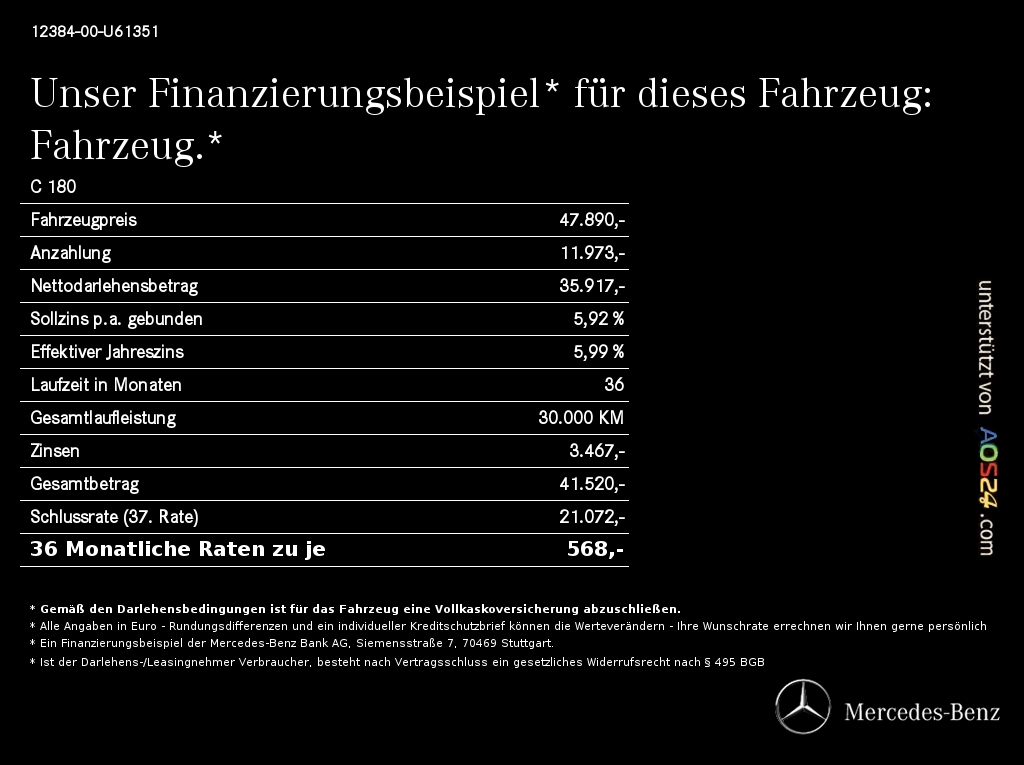 Mercedes-Benz C 180 T-AMG-DISTRONIC-MEMORY-PANO-UVP 64.000 