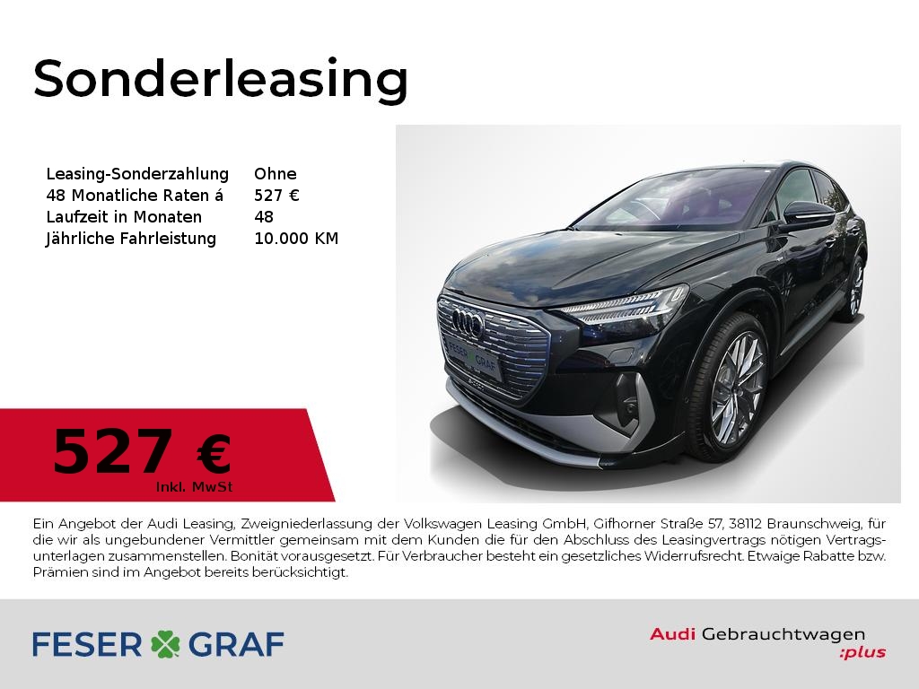 Audi Q4 Sportback 50 qu. Pano Sonos Matrix HuD AHK 360° 