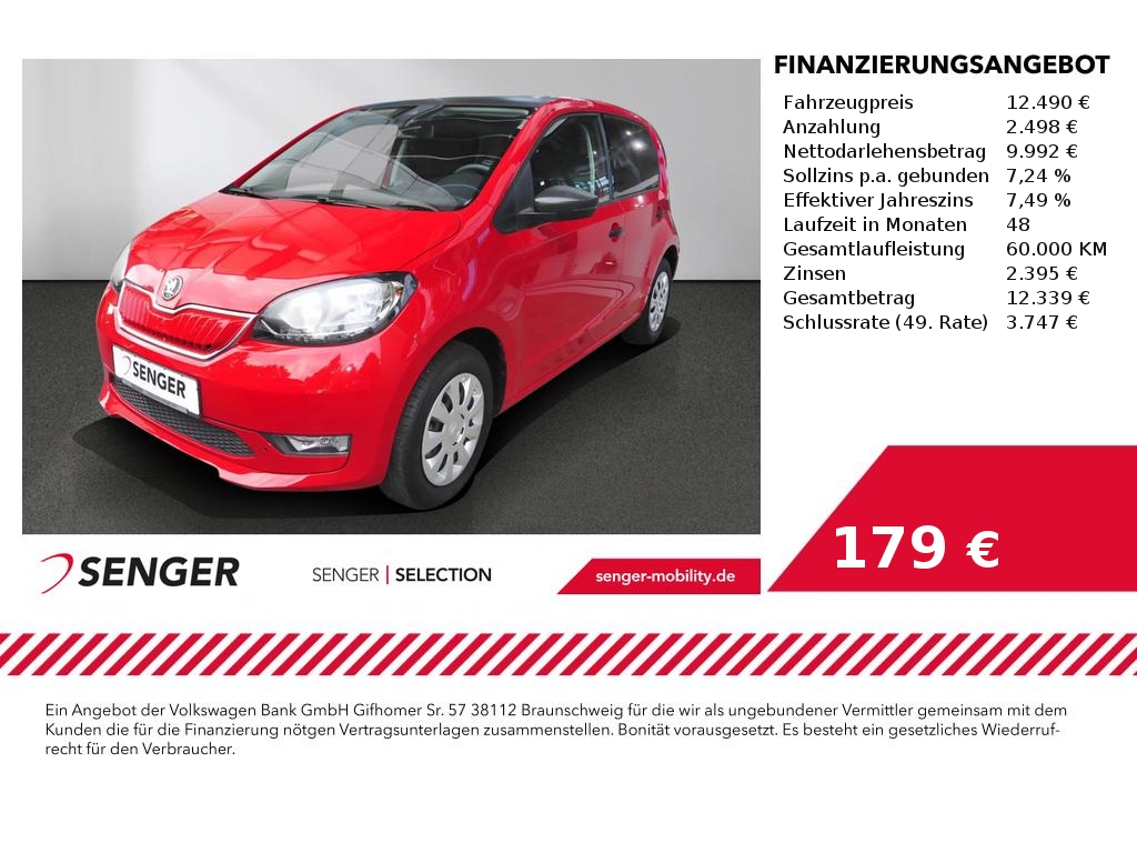 Skoda Citigo Style Sitzheizung CCS Klima Bluetooth 