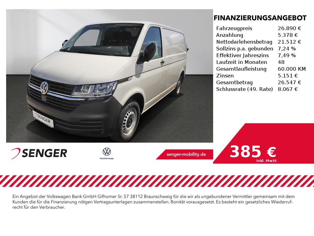 VW T6.1 Transporter Kasten 2.0 TDI AHK Klima PDC 