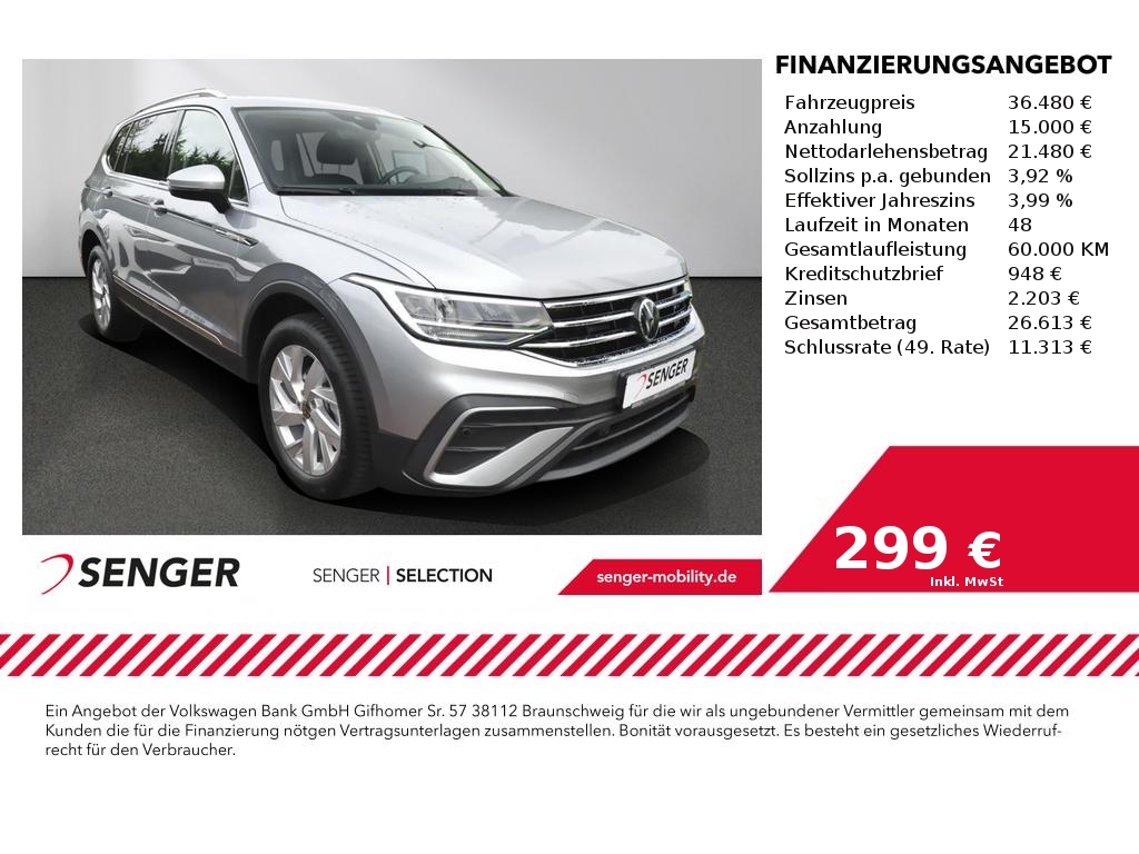 VW Tiguan Allspace 2.0TDi Life Navi LED DigiCockpit 