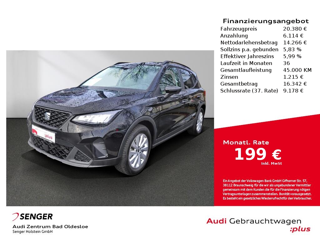 Seat Arona 1.0 TSI Style Navi LED Full Link Sitzhzg. 