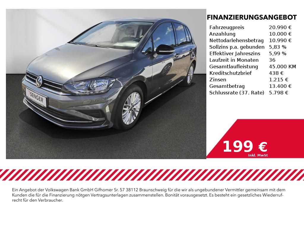 VW Golf Sportsvan 1.5 TSi IQ.Drive Navi App Connect 