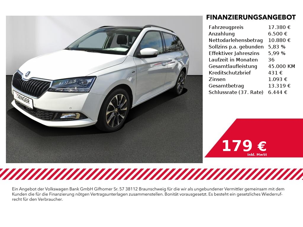 Skoda Fabia Combi 1.0 TSi Drive 125 BestOf LED NAV DAB 