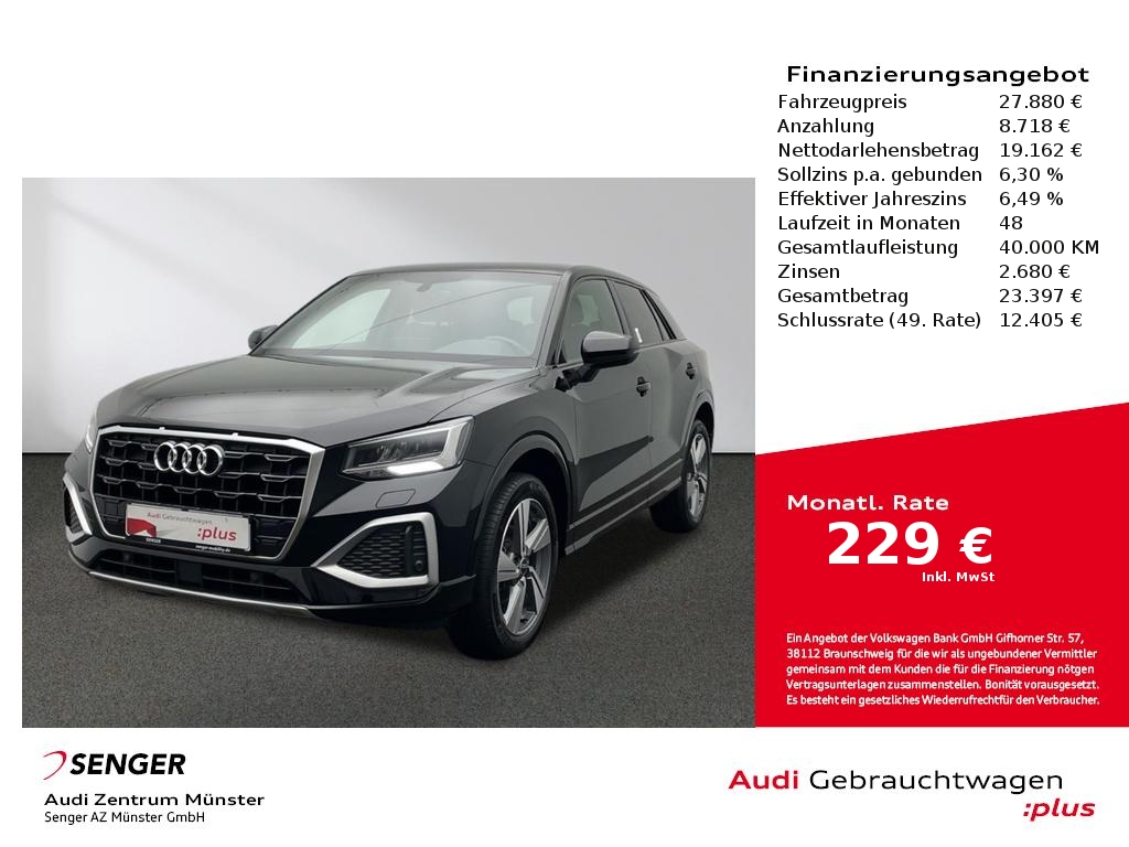 Audi Q2 Advanced 35 TFSI S tronic MMI Navi Kamera LED 