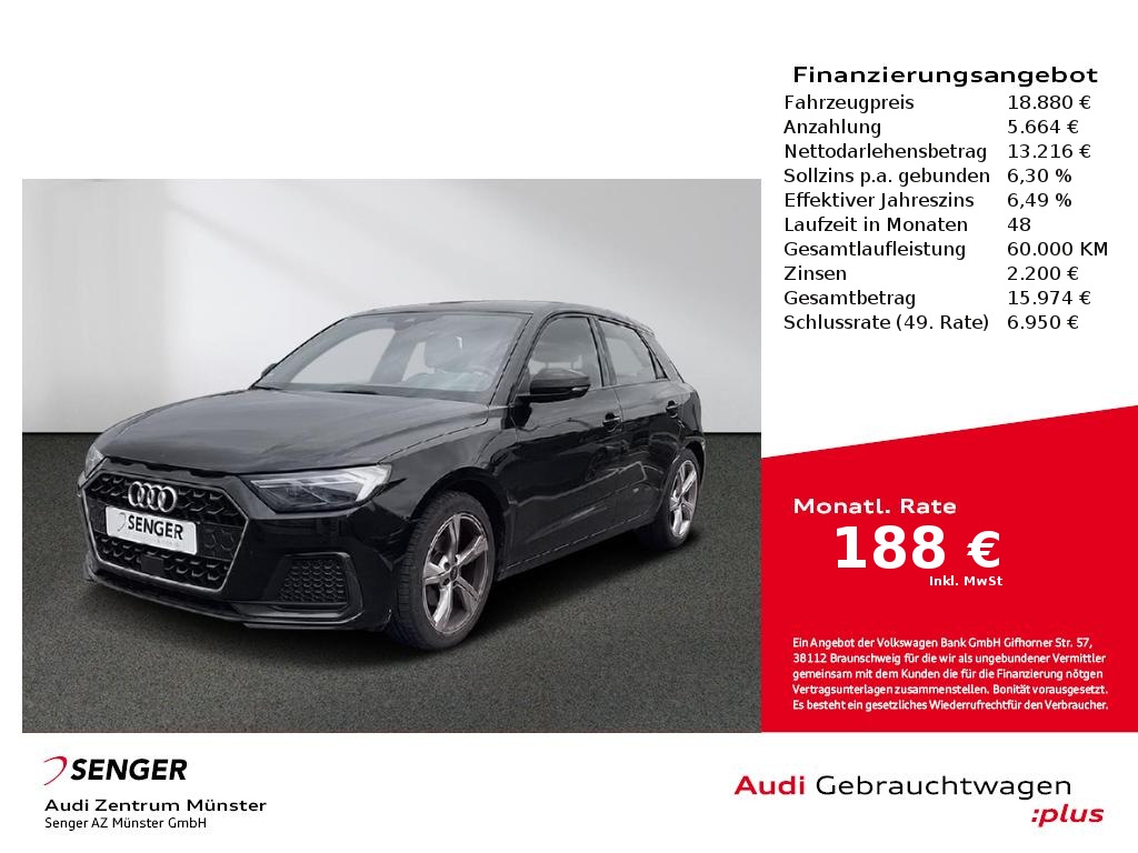 Audi A1 Sportback Advanced 30 TFSI S tronic MMI LED 