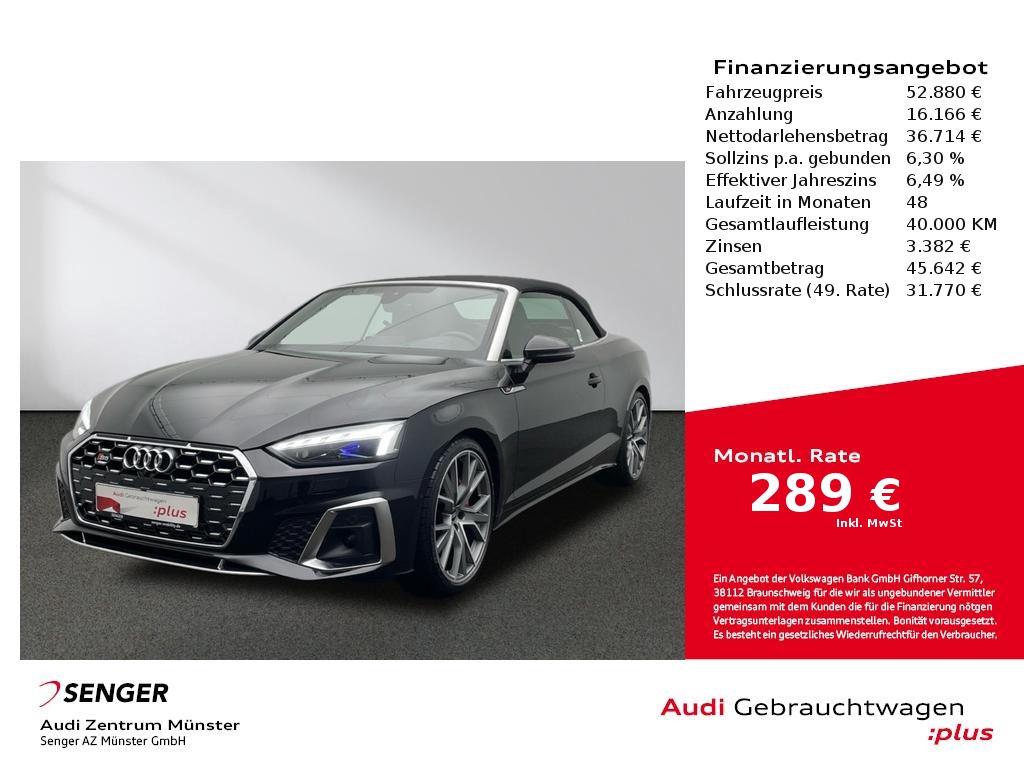 Audi S5 Cabriolet 3.0 TFSI quattro Matrix B&O HUD 