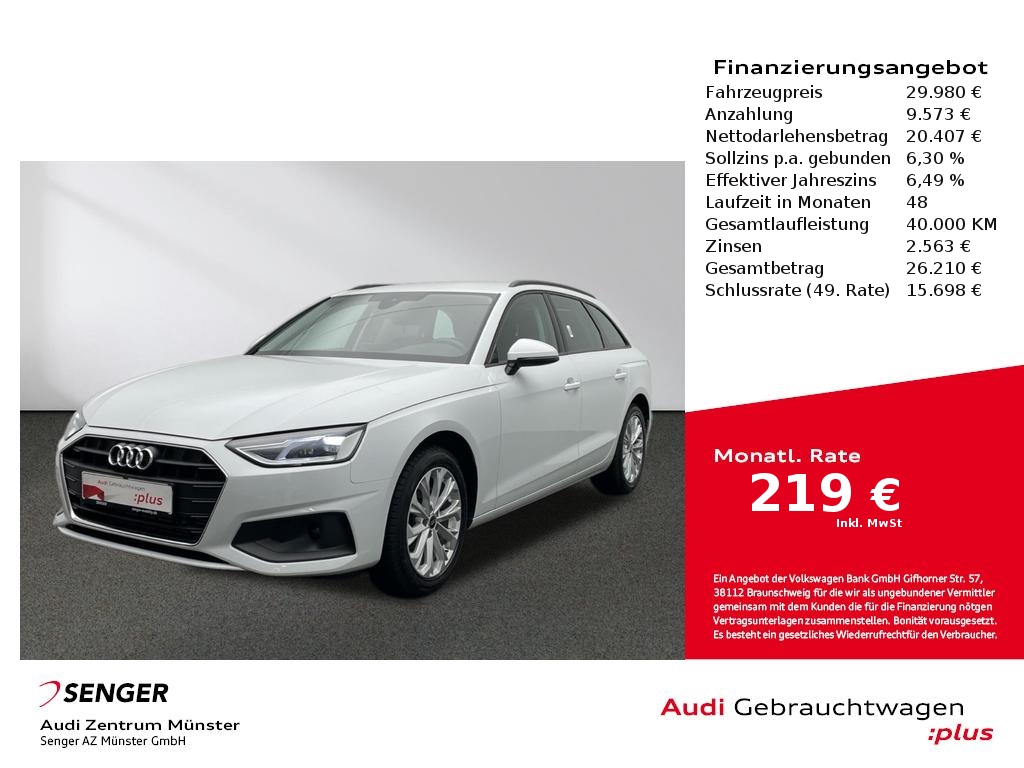 Audi A4 Avant 35 TFSI S tronic MMI Navi LED PDC 