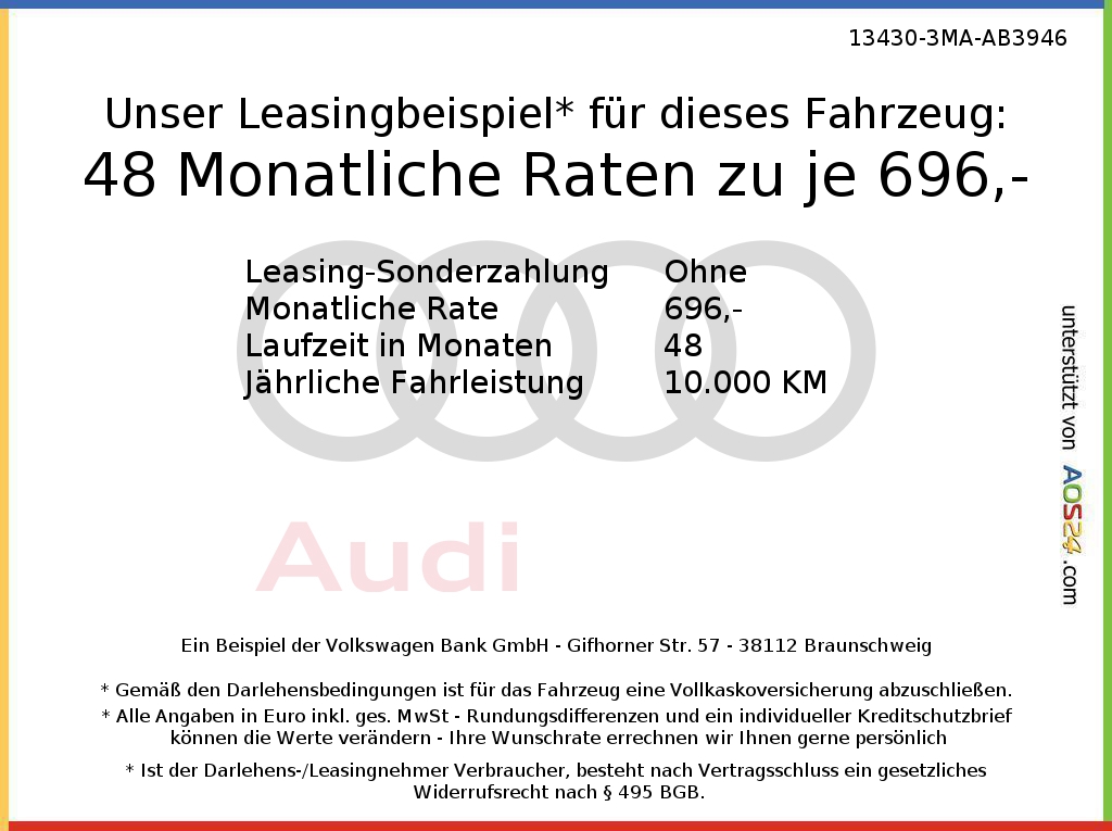 Audi A3 Limousine 35 TFSI S line S tronic Leder LED 