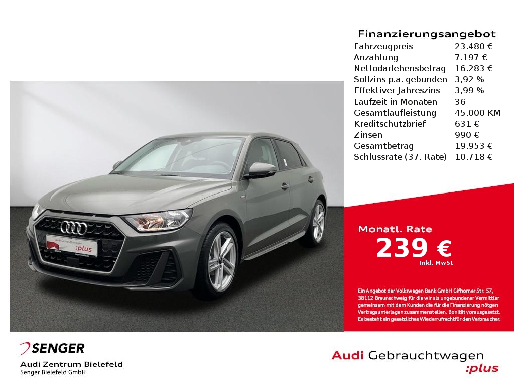 Audi A1 Sportback S line 25 TFSI MMI PDC SHZ 