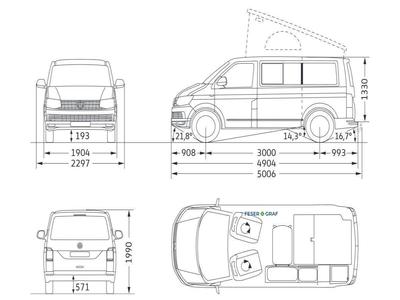VW T6.1 California 2.0TDI Beach Edition DSG AHK LED ACC Navigationssy 