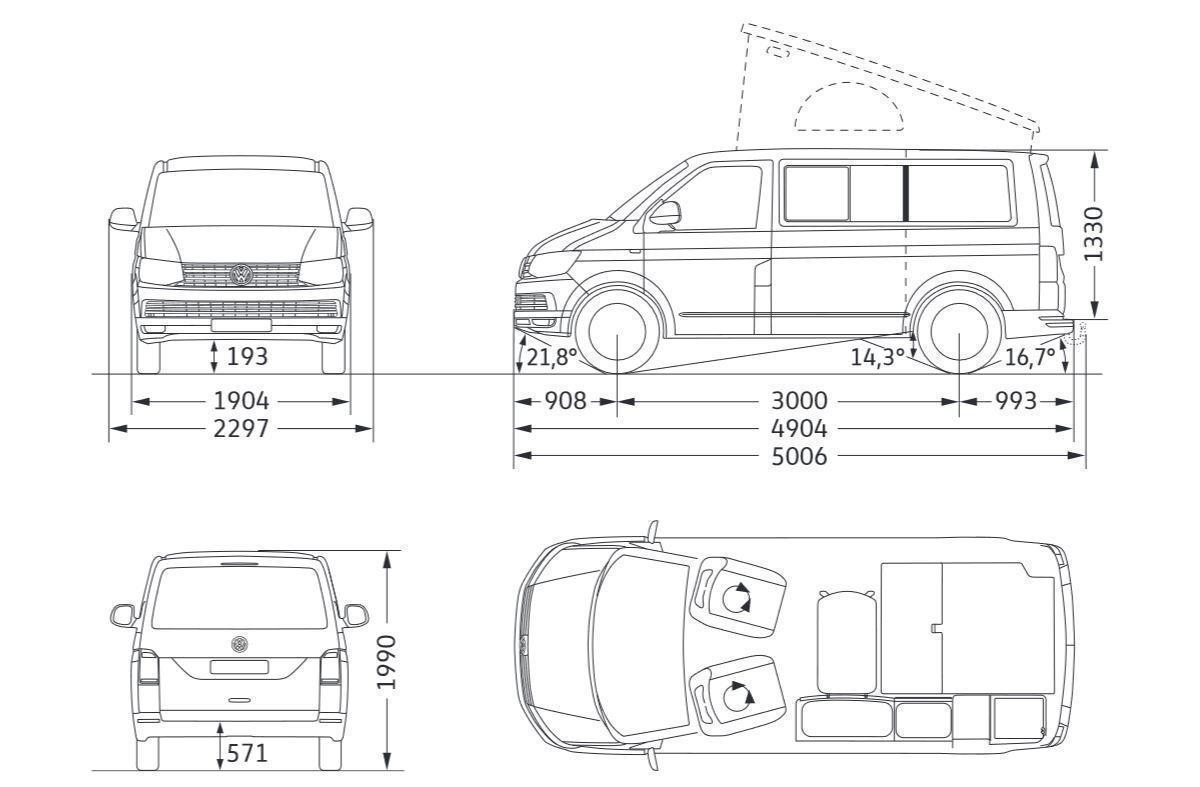 VW T6.1 California 2.0TDI Beach Edition DSG AHK ACC 
