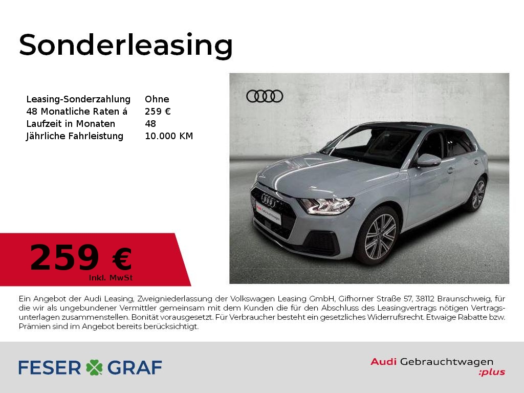 Audi A1 Sportback Advanced 25 TFSI Schaltgetriebe SHZ Virt 