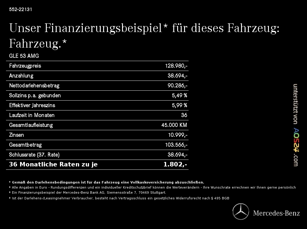 Mercedes-Benz GLE 53 AMG E HYBRID 4MATIC+ AMG MBUX Sitzklima SHD 