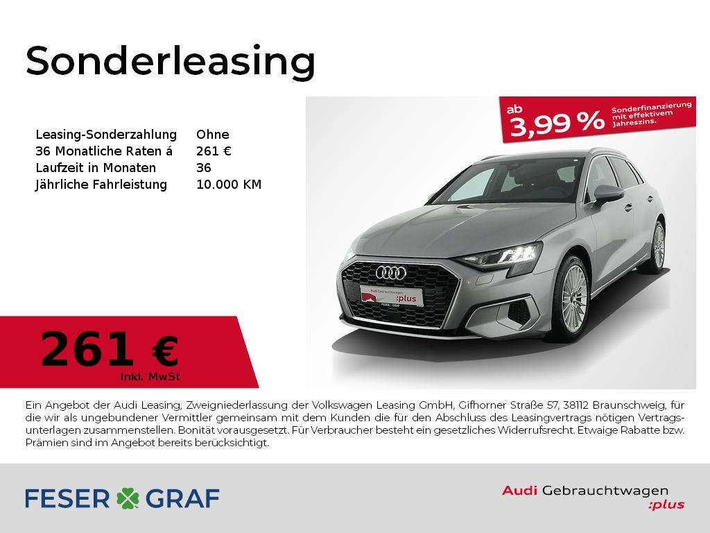 Audi A3 Sportback Advanced 35 TFSI PDC Plus/AHK/SHZ 